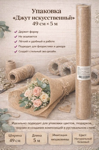 Джут 1 шт 457х49 см