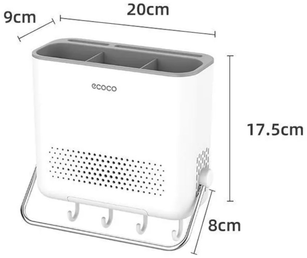 Держатель ECOCO алюминий, пластик