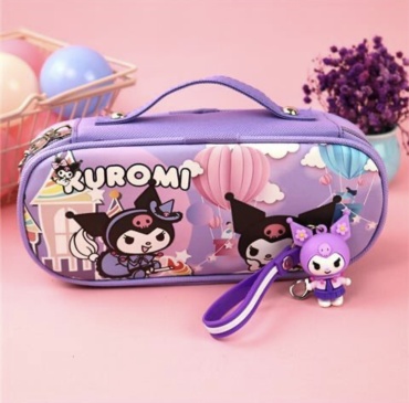 Пенал Kuromi Kuromi Hello Kitty Sanrio, застежка молния, мультиколор