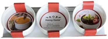 Форма для выпечки, для запекания Danny Home керамика, 3 шт