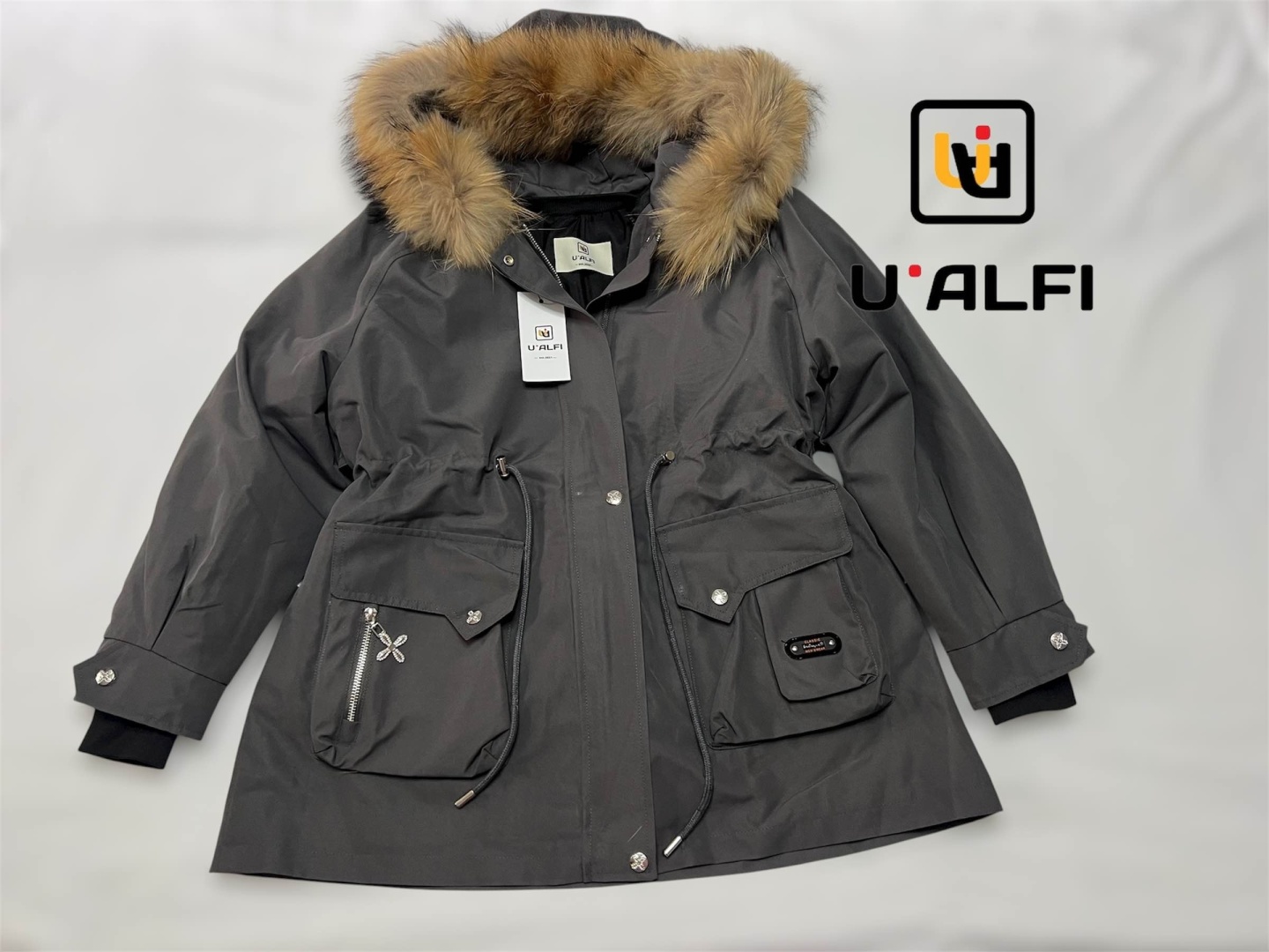 Парка U’Alfi серый