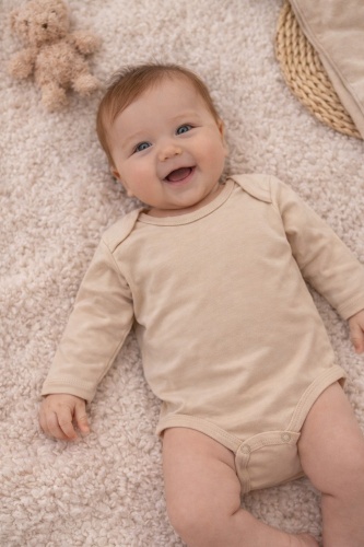 Боди Twins Textile светло-бежевый