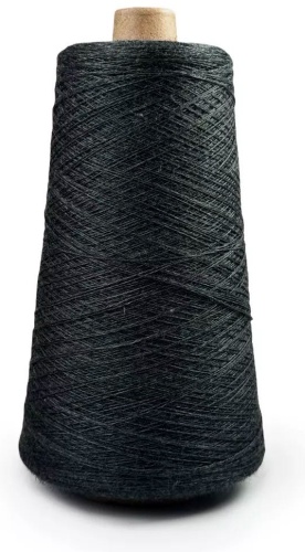 Бобина Дом пряжи Folco E. Miroglio Италия Серый Антрацит 1500 м 500 г