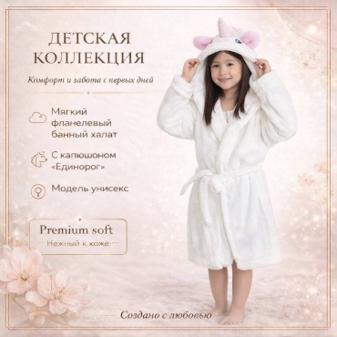 Махровый халат SwimStore белый