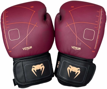 Боксерские перчатки Venum 8 oz бордовый