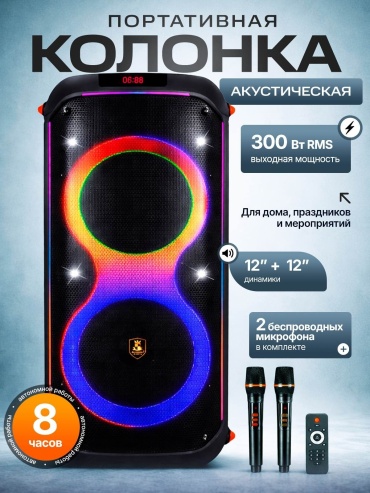 Портативная колонка 5H CH-12208 черный