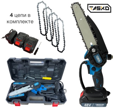 Аккумуляторная цепная пила Tasko TSK-PILA-4C