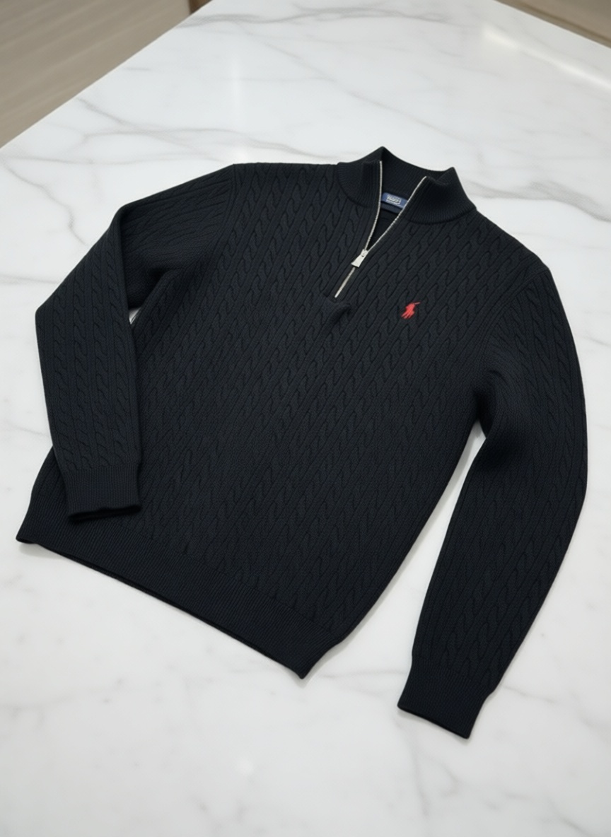 Свитер POLO55 черный