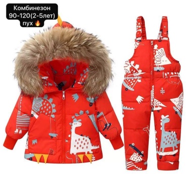Комбинезон с брюками красный