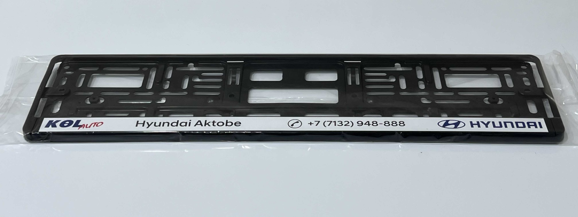 Рамка для номера Maxliner 123098765 черный, белый