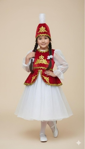 Национальный костюм Fashion collection белый, красный