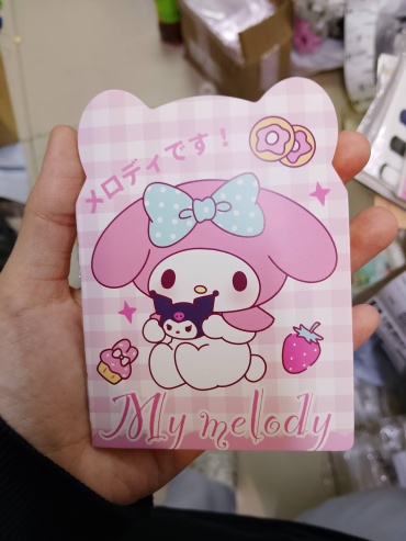 Блокнот Kuromi Friends, A7, 16 л, розовый
