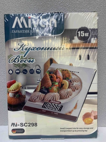 Кухонные весы Mivan Mi-SC198 бежевый, пудровый