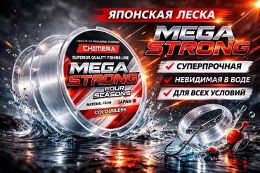 Леска Chimera монофильная 103008 0.08 мм прозрачный