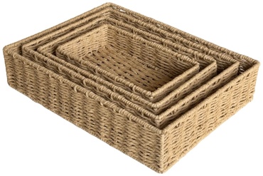 Корзина универсальная 40x30x8.5 см, ротанг