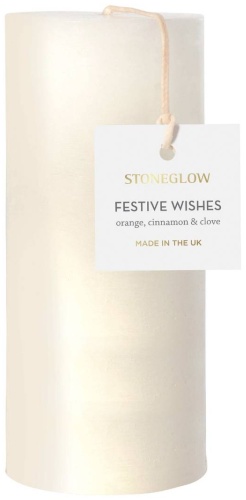 Ароматическая свеча Stoneglow Festive Wishes 16 см, 1 шт
