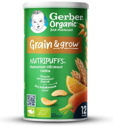 Детское пюре Gerber Grain&grow 35 г, с 1 года