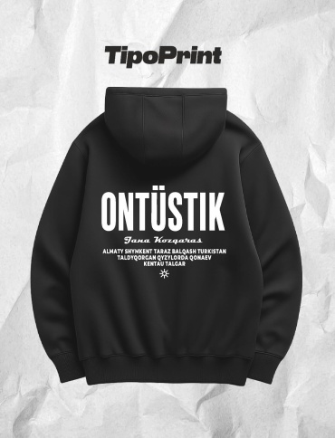 Худи TipoPrint Коллекция Jana Kozqaras черный, серый