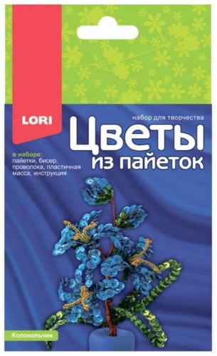 Картина из пайеток LORI Колокольчик 17.5x11.2 см