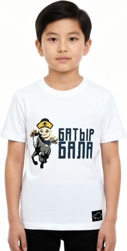 Футболка батыр бала белый
