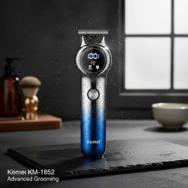 Kemei машинка для стрижки KM-1852 синий, сиреневый