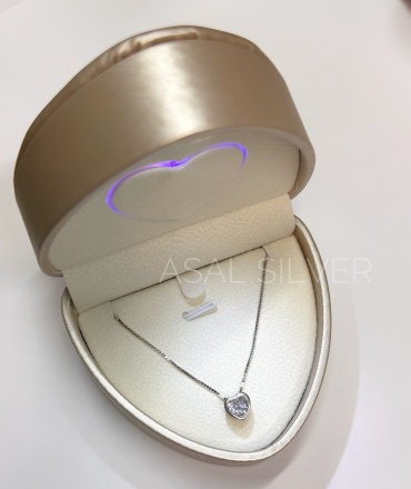 Колье ASAL SILVER As.1.089282 длина 45 см вес 2 г серебро, фианит