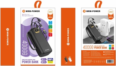 Внешний аккумулятор MRM-POWER MR033 40000 мАч 22.5 Вт черный