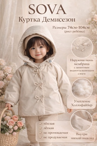 Куртка Sova молочный