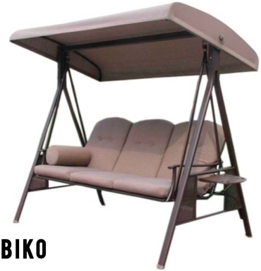 Садовые качели BIKO до 250 кг, кол-во мест: 3, коричневый