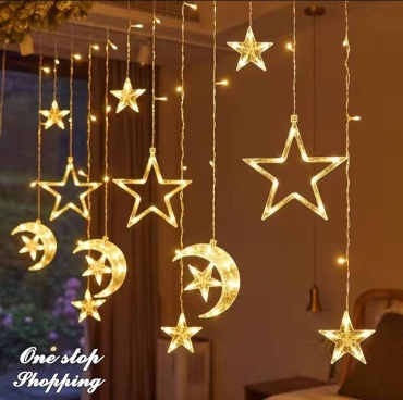 Гирлянда-шторка Onestop shopping Луна и Звезды, 3×1 м,