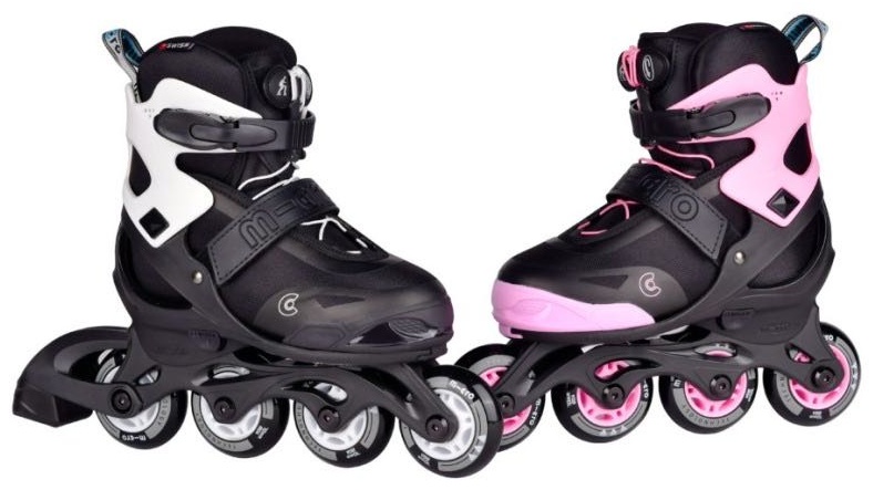 Роликовые коньки Micro Joy розовый 37-40