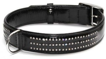 COLLAR ошейник декоративный M черный