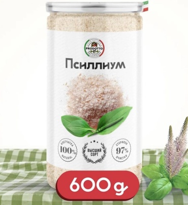 Prodotto псиллиум, клетчатка 600 г