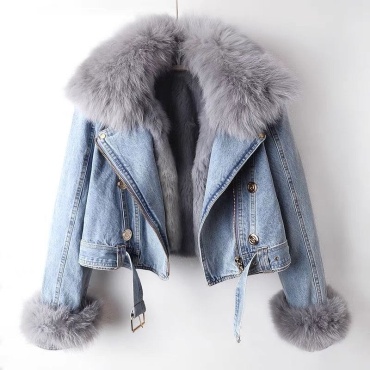 Джинсовая куртка FASHION синий, голубой