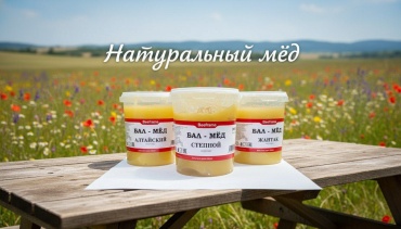 Beeframe мед разнотравный, жантак, степной 3 шт по 950 г