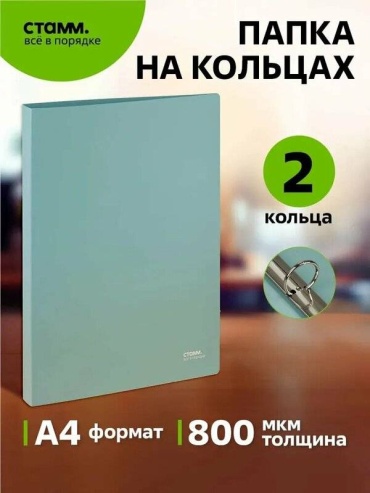 Папка СТАММ Акцент, А4 мятный
