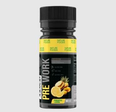 Предтренировочный комплекс Nature Foods Pre-workout complex Ананас-лимон Лимон-ананас 60 мл