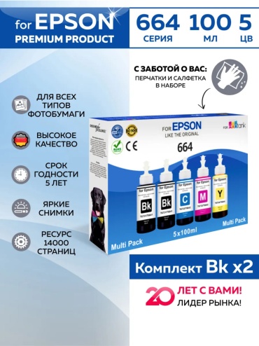 Чернила Epson 244598058 70 мл многоцветный