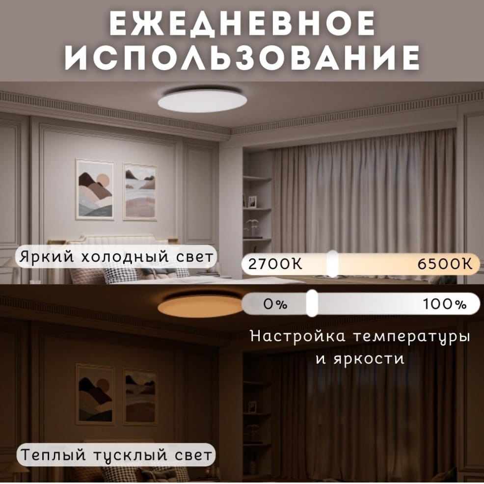 Светильник потолочный Nova LED 48 Вт черный, белый