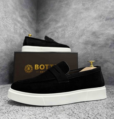 Лоферы Bottega черный
