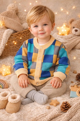 Кардиган синий