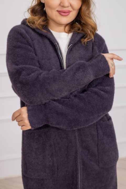 Кардиган Granat.Furs фиолетовый