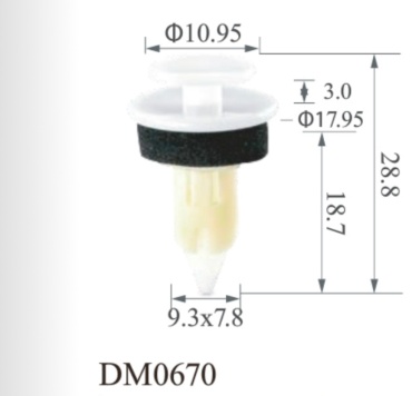 Oshide клипсы DM0670