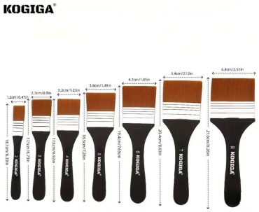 Кисть набор 64 мм, 7 шт. арт.30407921_KOGIGA