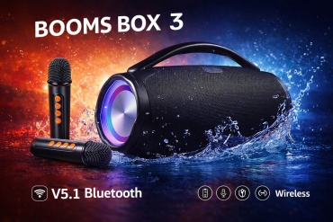 Портативная колонка BOOMS BOX 3 черный