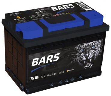 Аккумулятор BARS 15200894 Bars 75 Ач обратная