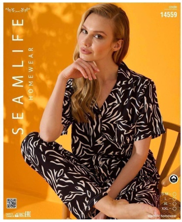 Пижама Seamlife 14559 черный