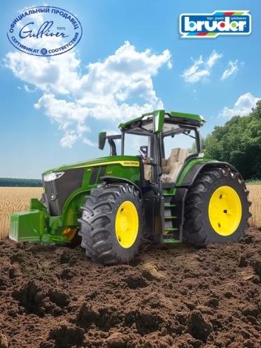 Трактор Bruder John Deere зеленый