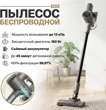 Пылесос R02 черный