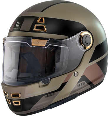 MT Helmets FF119 JARAMA 68TH C9 MATT GOLD рисунок L
